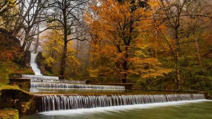 بوستان جنگلی صفارود در پاییز